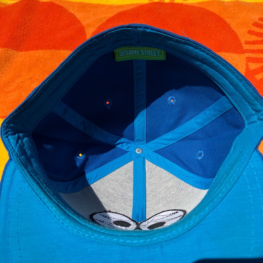 Blue Cookie Monster Hat (kids) - Picture 3 of 4